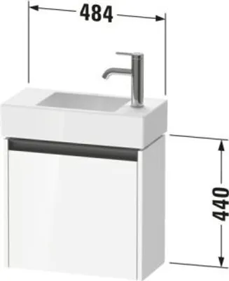 Produktbild von Duravit K25072R55550000 Ketho2 WTU WH 484x238x440 Ei