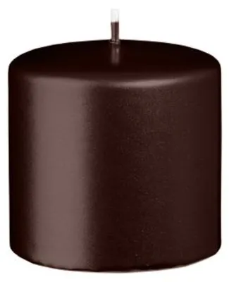 Produktbild von Stumpenkerzen Metallic Glanz Brandy 70 x Ø 70 mm, 12 Stück