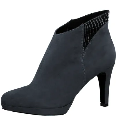 Image de Bottines pour femmes s.Oliver, talon haut, modèle 5-25342-25, taille : 41 EU, couleur : bleu