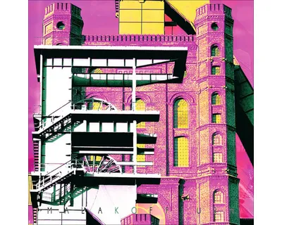 Produktbild von Glasbild Bottrop Malakoffturm pink 50x50 cm