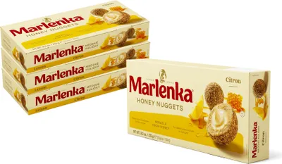 Immagine prodotto di MARLENKA® 4 pezzi al prezzo di 3 – Palline al miele al limone (4 x 235 g)