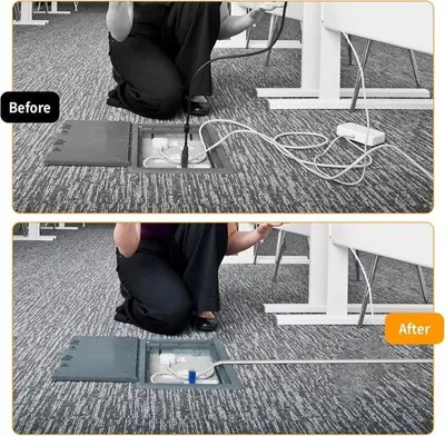 Produktbild von Mini-Kabelkanal, selbstklebend – Kabelbrücke für Wand und Decke – 3 Meter – Weiß – Flexibel