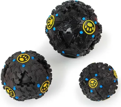 Produktbild von KauFutter Plastikball Schwarz L