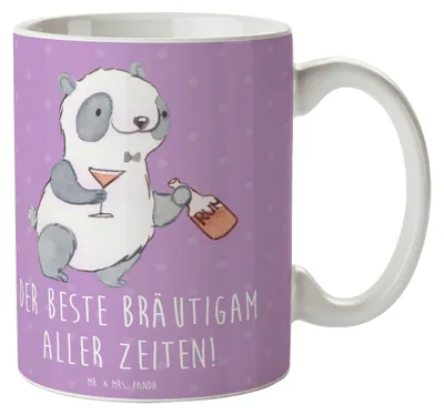 Produktbild von Mr. & Mrs. Panda Teebecher Bester Bräutigam - Lavendeltraum - Geschenk, toller, Heiraten, Kaffeetasse, Becher, Geschenke, Keramiktasse, zukünftiger Ehemann, Tasse, Heirat
