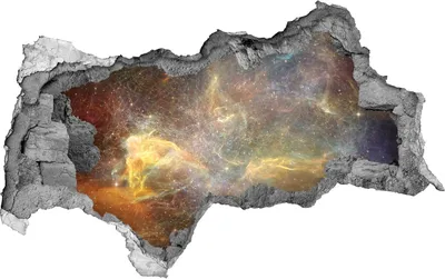 Produktbild von Selbstklebender Loch-3D-Aufkleber 95x73 cm Kosmos