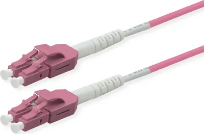 Produktbild von ROLINE LWL-Kabel duplex 50/125µm OM4, LC/LC, LSOH, UNIBOOT, violett, 10 m