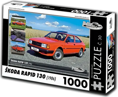 Obrázok produktu pre Puzzle č. 30 - ŠKODA RAPID 130 (1986) 1000 dielikov