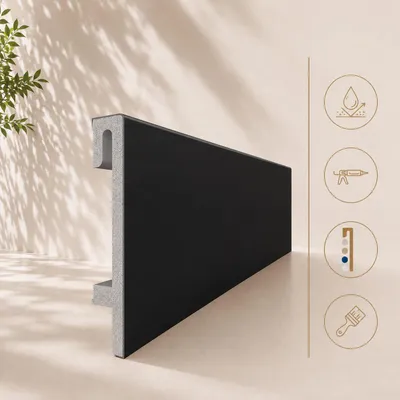 Zdjęcie produktu dla Listwa Espumo 406 Czarna  2,4 m, 406 ESP406 2.4