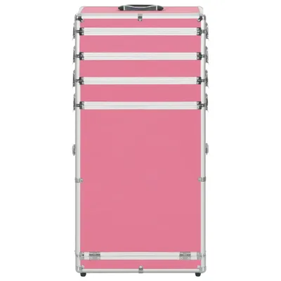 Immagine prodotto di Valigia Trolley per Cosmetici in Alluminio Rosa