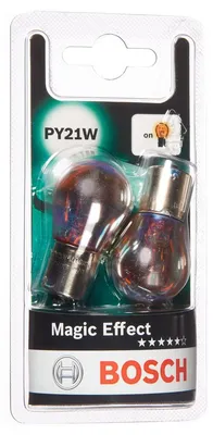 Image de Bosch PY21W Lampes Magic Effect pour véhicules - 12 V 21 W BAU15s - 2 pièces