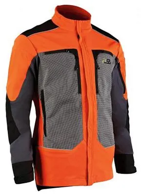 Produktbild von X-treme Vectran Forstjacke Herren (Neonrot/Grau) Größe 3XL