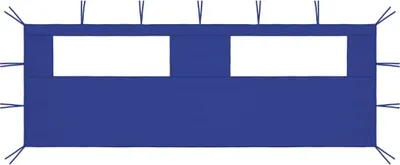 Obrázok produktu pre Bočná stena altánku s oknami 6x2 m modrá