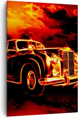 Produktbild von Bild auf Leinwand - Leinwandbild - Einteilig - Vögel Brücke Gebäude Auto - 70x100cm - Wand Bild - Wanddeko - Wandbilder - Leinwanddruck - Wanddekoration - Leinwand bilder - Wandbild - PA70x100-2130