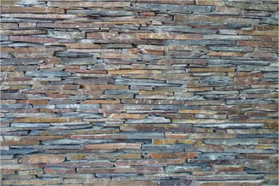 Produktbild von Wallario Poster - Natursteinmauer in grau braun, Kunstdruck Größe: 61 x 91,50 cm
