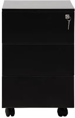 Produktbild von Rollcontainer Panther | 3 Schubladen| HxBxT 61x40x60 cm | Schwarz