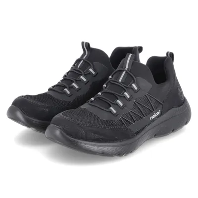 Produktbild von Rieker Damen Slip-On-Sneaker Schwarz Textil-Synthetik-Mix Größe: 41