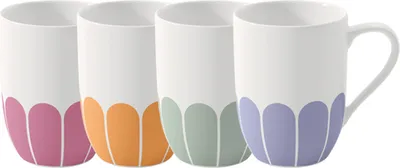 Produktbild von Villeroy & Boch Fleur Couleur Henkelbecher-Set 290 ml 4-teilig