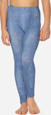 Produktbild von Merry Style Mädchen Lange Leggings aus Baumwolle MS10-337 (Blau/Punkte, 116)