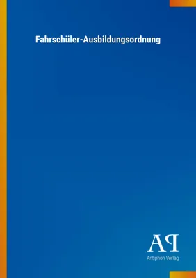 Produktbild von Fahrschüler-Ausbildungsordnung