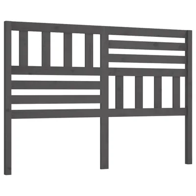Image de vidaXL Tête de lit Gris 166x4x100 cm Pin massif