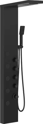 Obrázok produktu pre Mexen Lando Duschpaneel, schwarz - 7611-04-70
