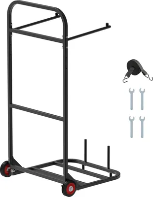Zdjęcie produktu dla Wózek na krzesła SucceBuy Składany wózek na 10 krzeseł 45kg 1100x565x580mm