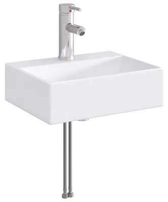 Zdjęcie produktu dla Umywalka do łazienki chromowany 39 x 30,5 x 12,5 cm Metal