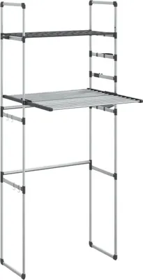Obrázok produktu pre vidaXL Polička na práčku 77x52x192 cm Hliník