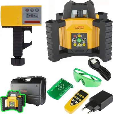 Obrázek produktu pro Spin 310G Rotační laser IP54 Automatická nivelace Sklon 500 m ZELENÝ laser