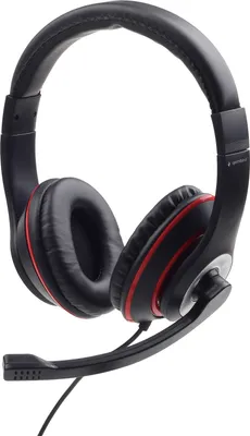 Produktbild von Gembird MHS-03-BKRD Stereo headset Mikrofonarm Stummschaltung Kopfband