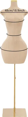 Immagine prodotto di Manichino, regolabile in altezza, design elegante, marrone