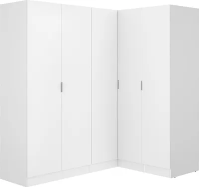 Produktbild von Vente-unique LISTOWEL, Weiß, Garderobe, 7 Regale, 5 Tür(en), Weiß, Partikelbord