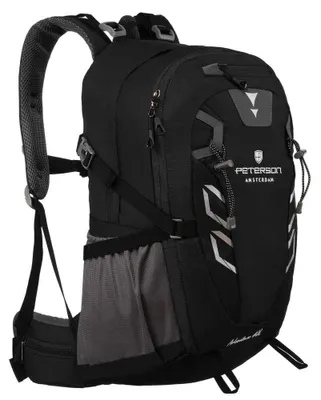 Obrázek produktu pro Peterson trekkingový batoh 40 l černý s pláštěnkou