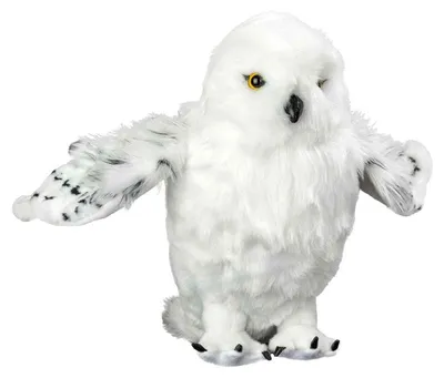 Productafbeelding van The Noble Collection Harry Potter Hedwig knuffel, 35 cm – polyester sneeuweeuw