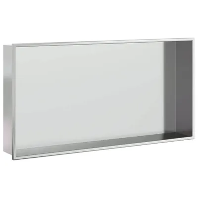 Produktbild von vidaXL Duschnische Silbern Gebürstet 62x32x9 cm Edelstahl