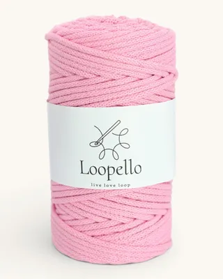 Immagine prodotto di Spago di cotone Loopello, diametro 5 mm, 100 metri – Rosa