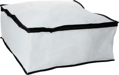 Produktbild von Aufbewahrungstasche, Unterbettkommode, Aufbewahrungsbox Für Bettdecken, Kleidung, Unterbett, Kleiderschrank Transparent Schwarz 45X45X20 Cm
