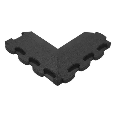 Produktbild von Gum-Tech Negatives Eckstück "Abgeschrägt" für Fallschutzplatten, Rot, 6 cm