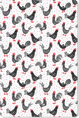 Produktbild von MuchoWow® Mauspad Mousepad Muster - Huhn - Vogel 40x60 cm - Mousepads - Maus Mat - Pad - Mausunterlage - Schreibtisch Accesoire