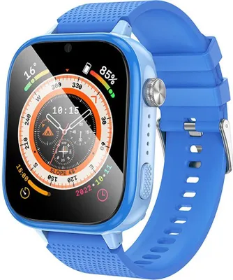 Productafbeelding van HOCO Smartwatch, geschikt voor kinderen, met 4G-gespreksfunctie, model Y101, blauw