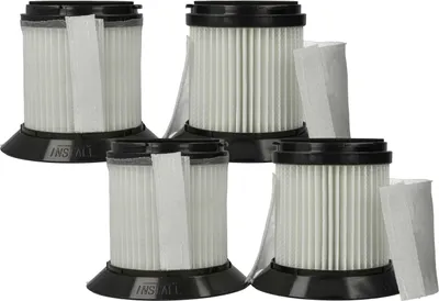 Produktbild von vhbw 4 Staubsaugerfilter kompatibel mit Sichler Zyklon BLS-200 Staubsauger - HEPA-Filter Schwarz Weiß