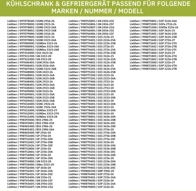 Produktbild von Schublade LIEBHERR 9791104 Gefrierschublade 492x183x432mm niedrig für Gefrierschrank Kühlschrank