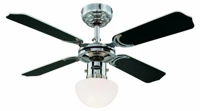 Image de Westinghouse Ventilateur de plafond avec éclairage et chainettes Portland Ambiance Chrome 90 cm