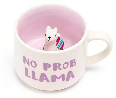Keramik-Kaffeetasse mit Tiermotiv, 300 ml, handgefertigt