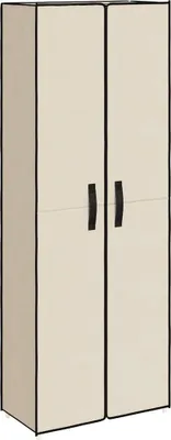 Produktbild von vidaXL Schuhschrank Creme 60x30x166 cm Stoff