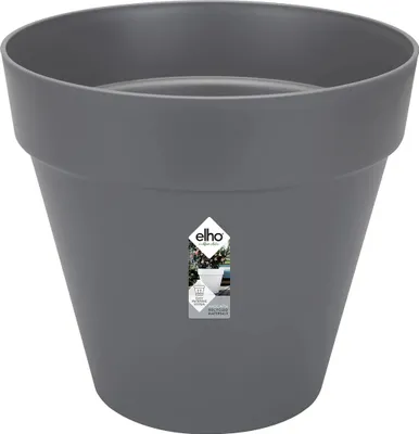 Zdjęcie produktu dla elho loft urban round 50, Sadzarka w doniczce, Wolnostojący, Polipropylen (PP), Antracyt, Okrągły, Zewnętrzna