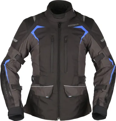 Immagine prodotto di Modeka Elaya, giacca da moto da donna in tessuto, nero/grigio scuro, 36