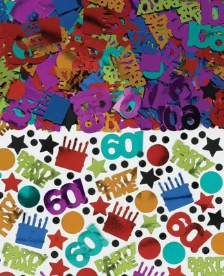 Produktbild von 60. Geburtstag Konfetti "Dots & Stripes"