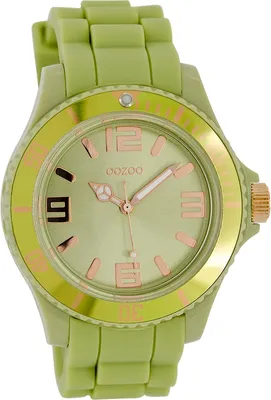 Immagine prodotto di Oozoo orologio da polso in silicone verde orologi da donna analogici al quarzo UOC4369A