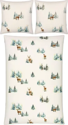 Produktbild von REDBEST Bettwäsche weiß 1x 200x200 cm + 2x 80x80 cm